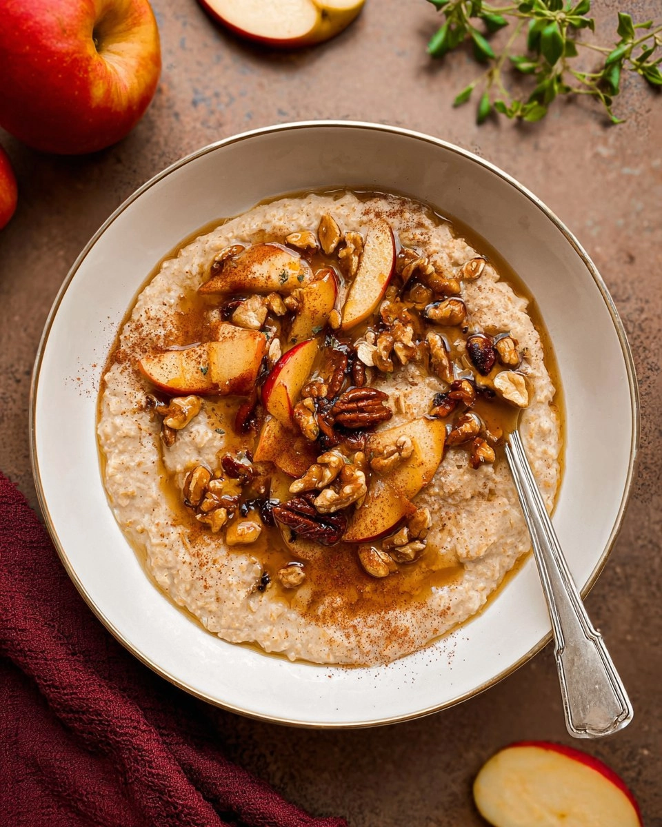 Apple Cinnamon Oatmeal Porridge