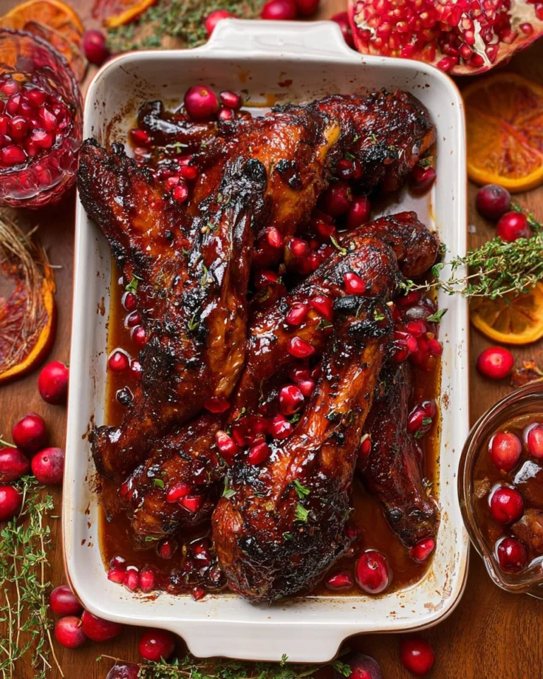 Baked-Cranberry-Pomegranate-Turkey-Wings-Recipe