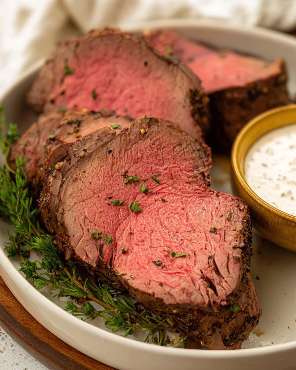 Best Smoked Beef Tenderloin with Creamy Horseradish Sauce