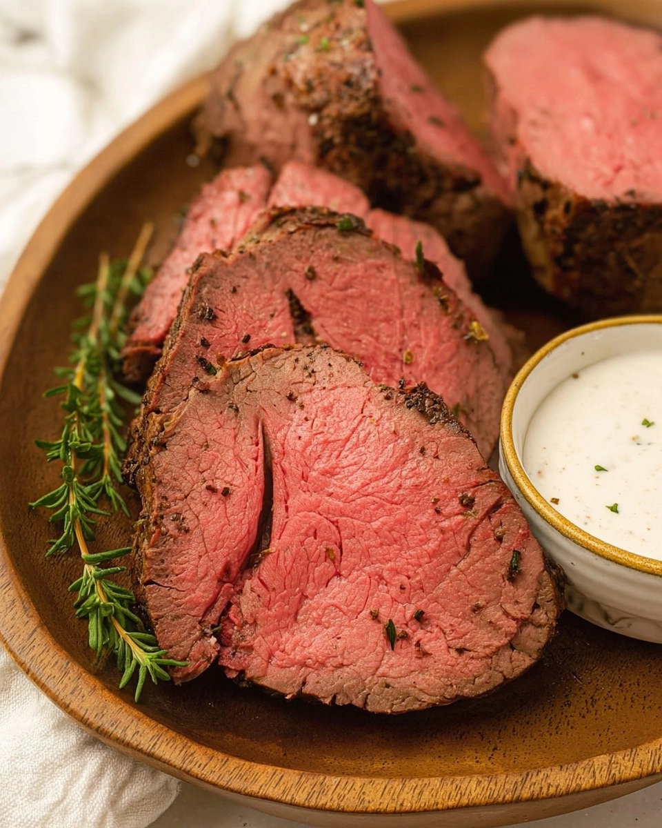 Best Smoked Beef Tenderloin with Creamy Horseradish Sauce