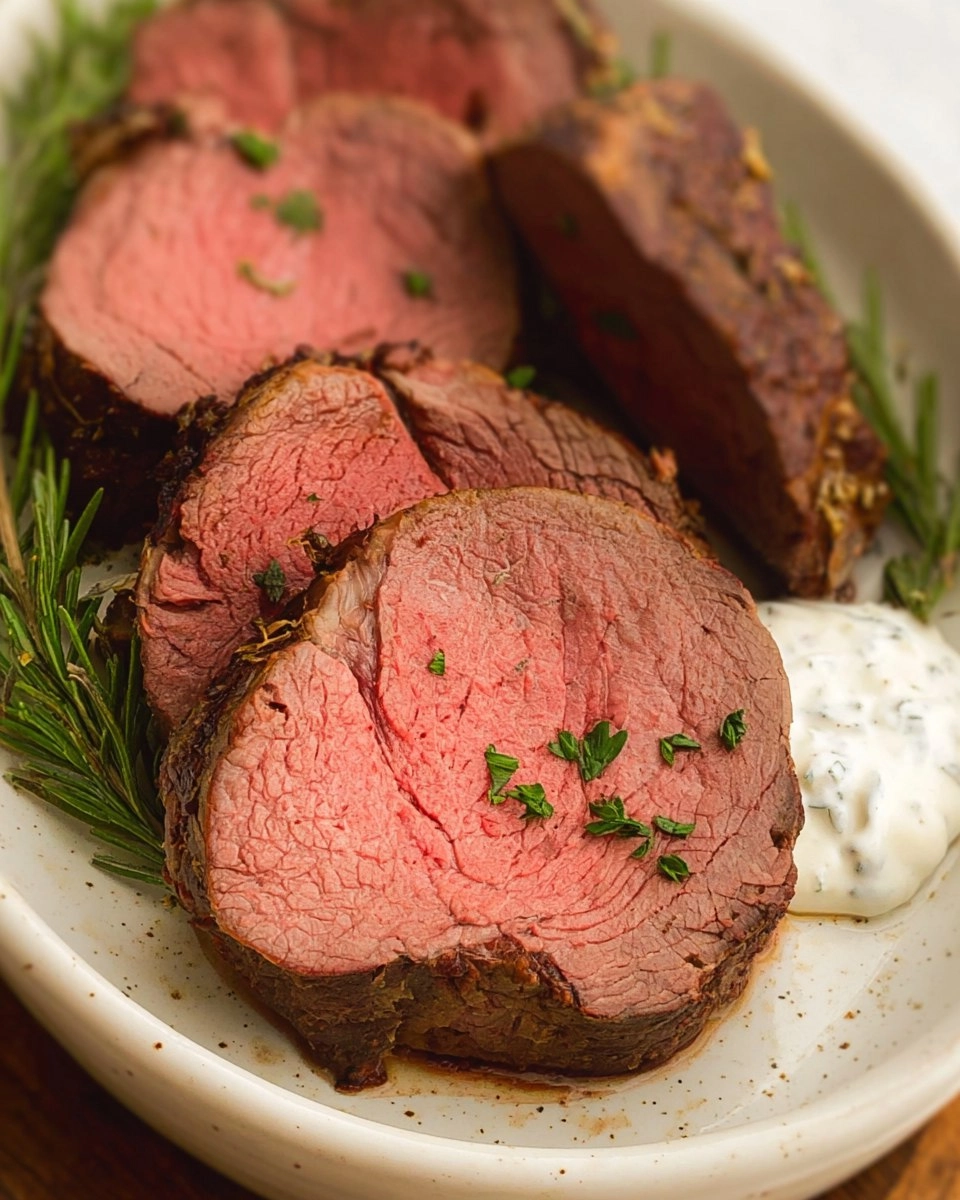 Best Smoked Beef Tenderloin with Creamy Horseradish Sauce