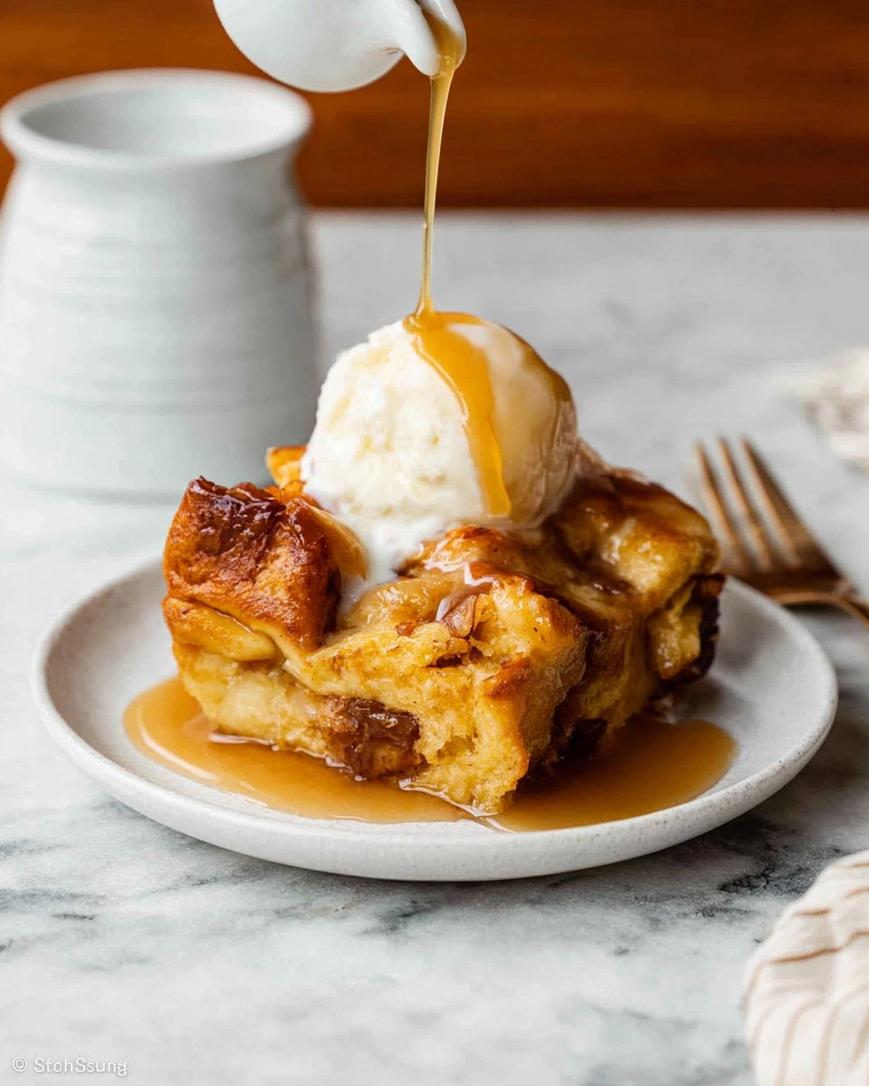 Bread Pudding with Butter Rum Sauce