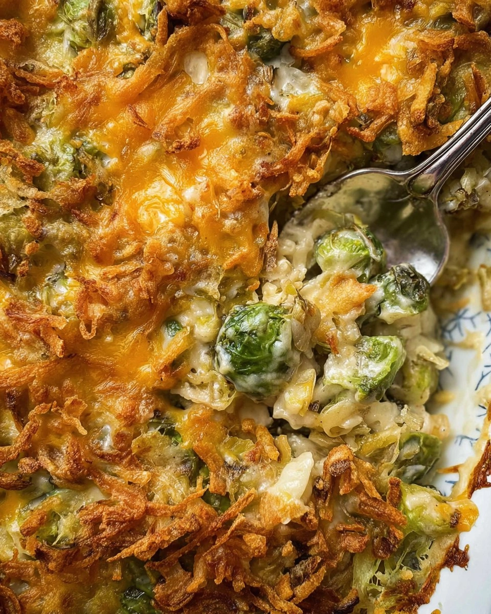 Cheesy Brussels Sprout Casserole