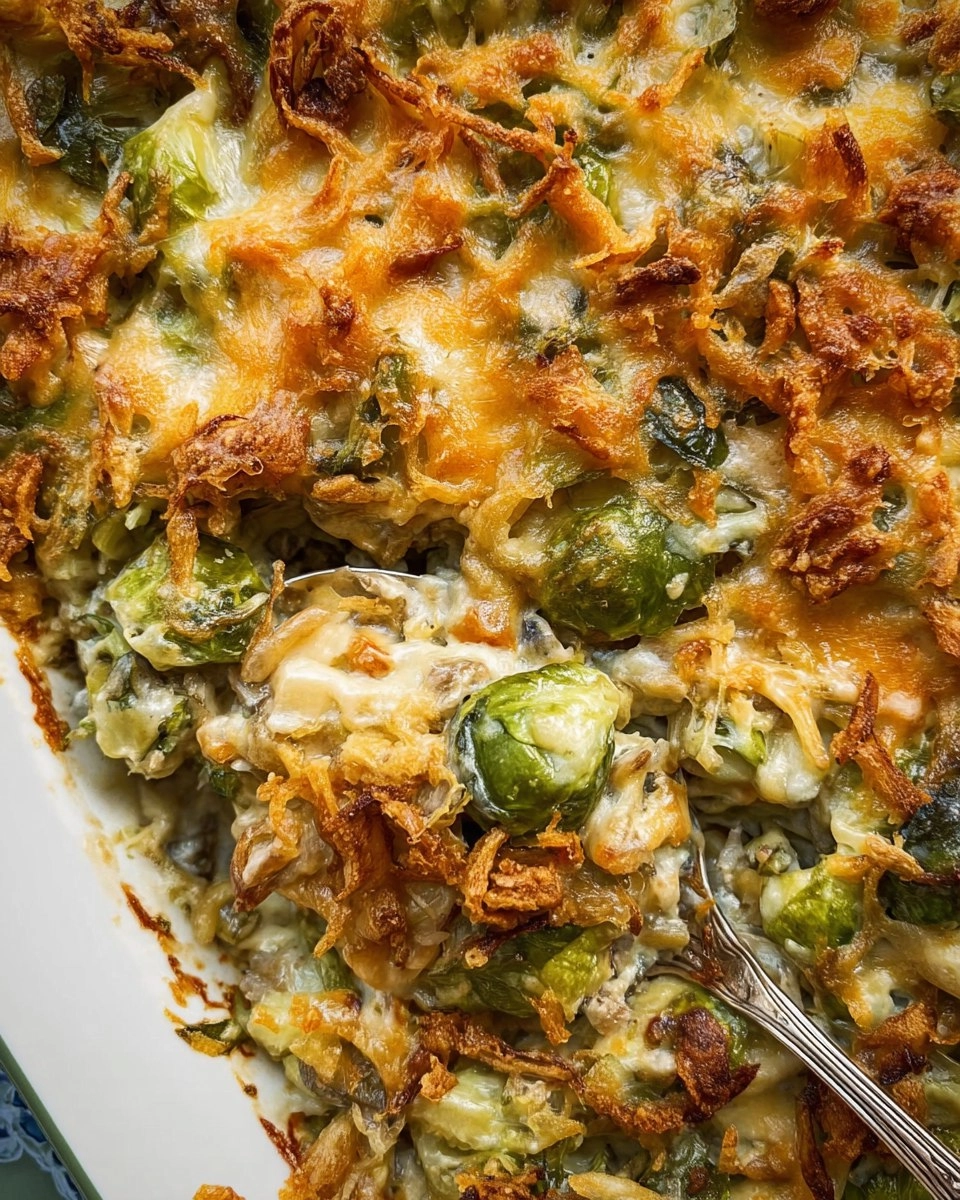 Cheesy Brussels Sprout Casserole