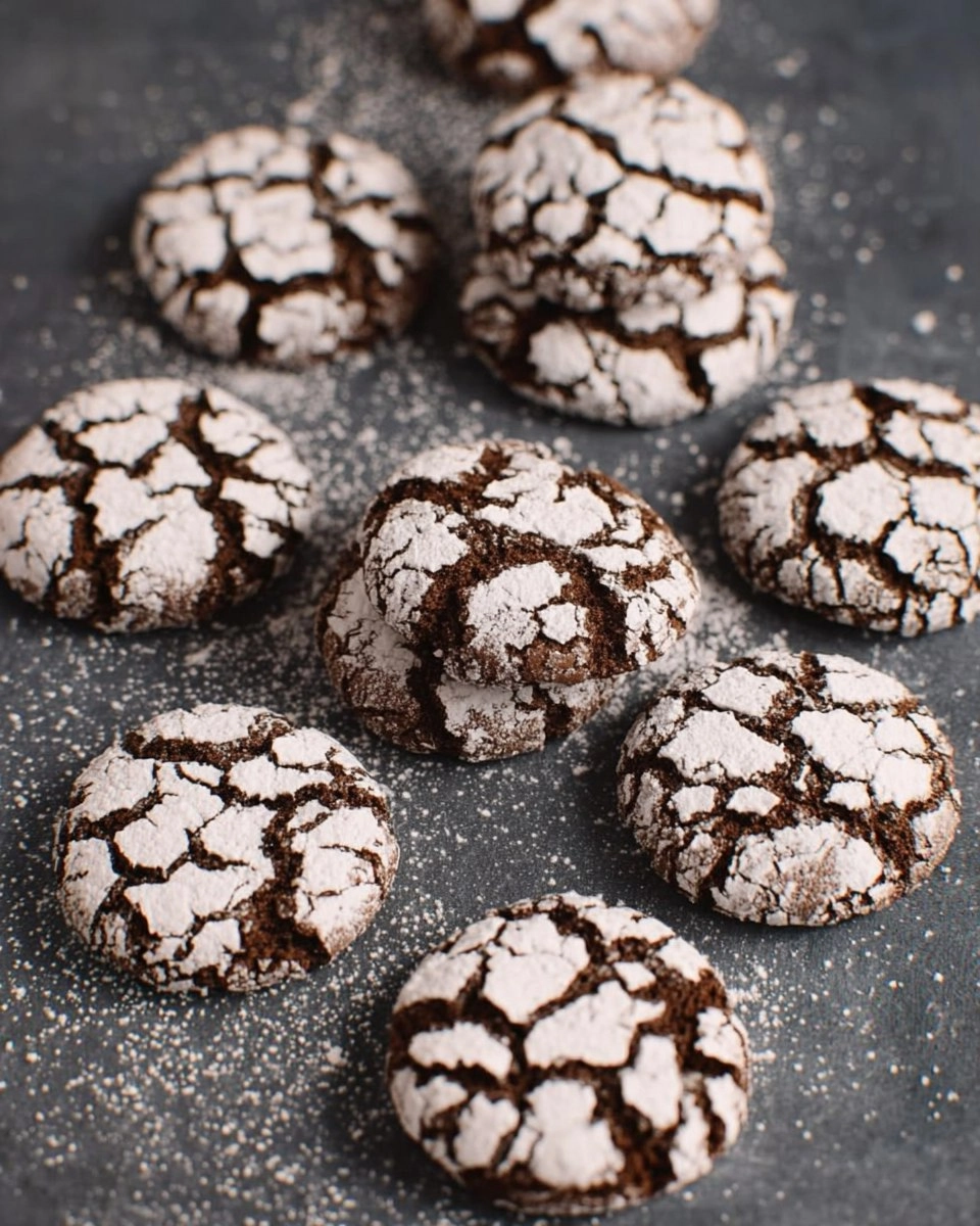 Chocolate Crinkle Cookies 100 Chocolate Crinkle Cookies