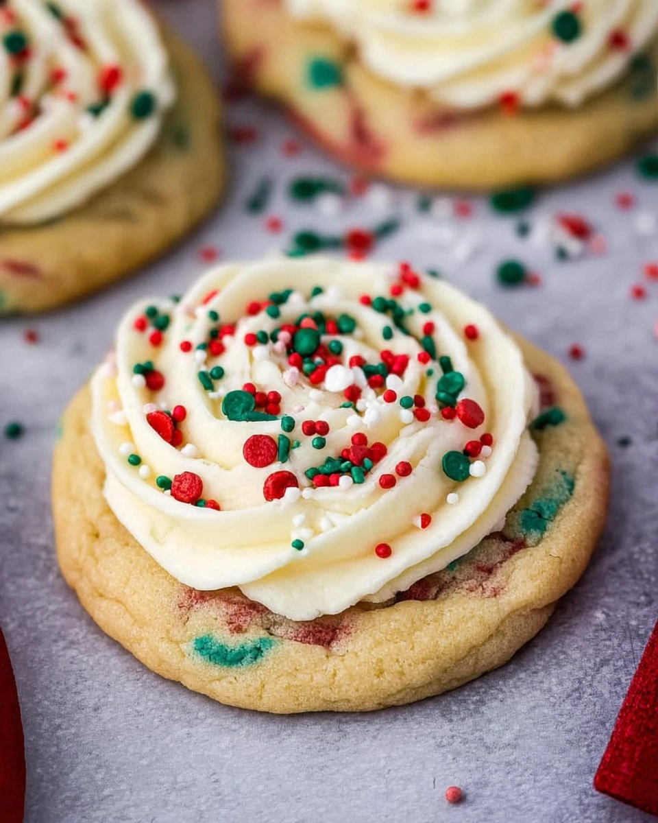 Christmas Cake Batter Cookies