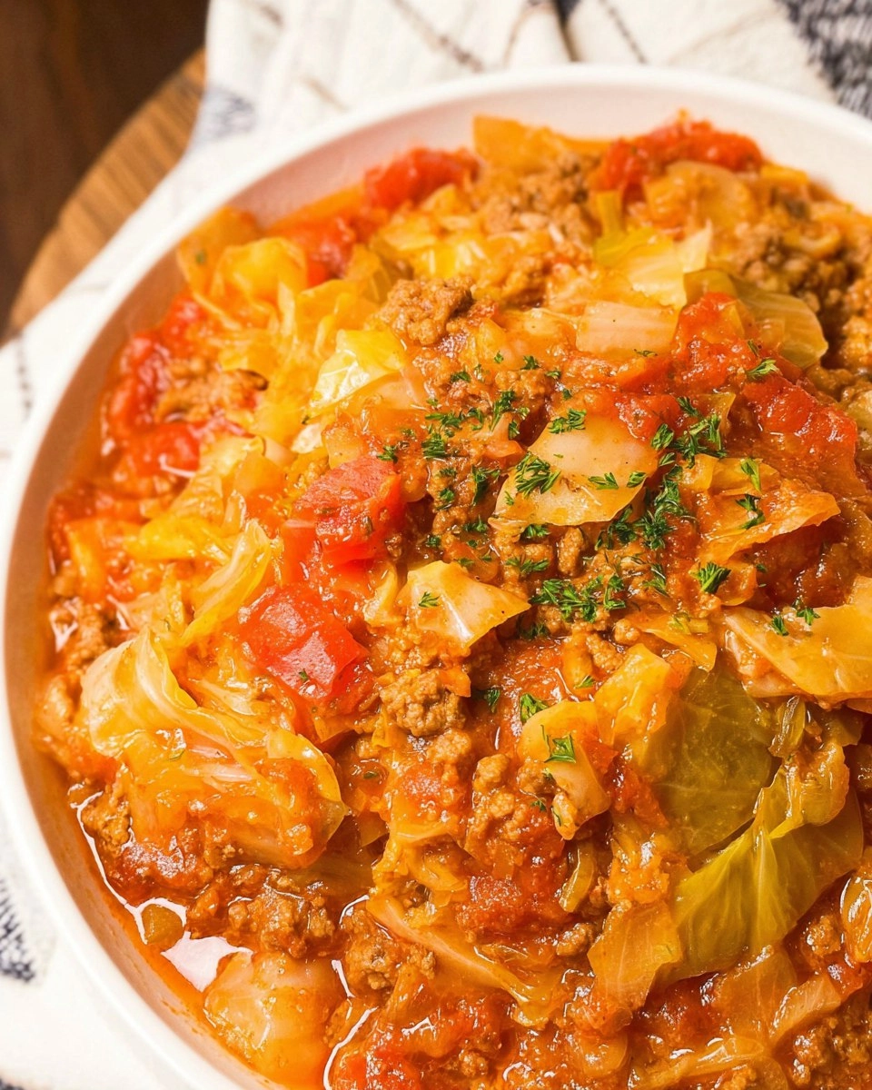 Crockpot Cabbage Roll Soup