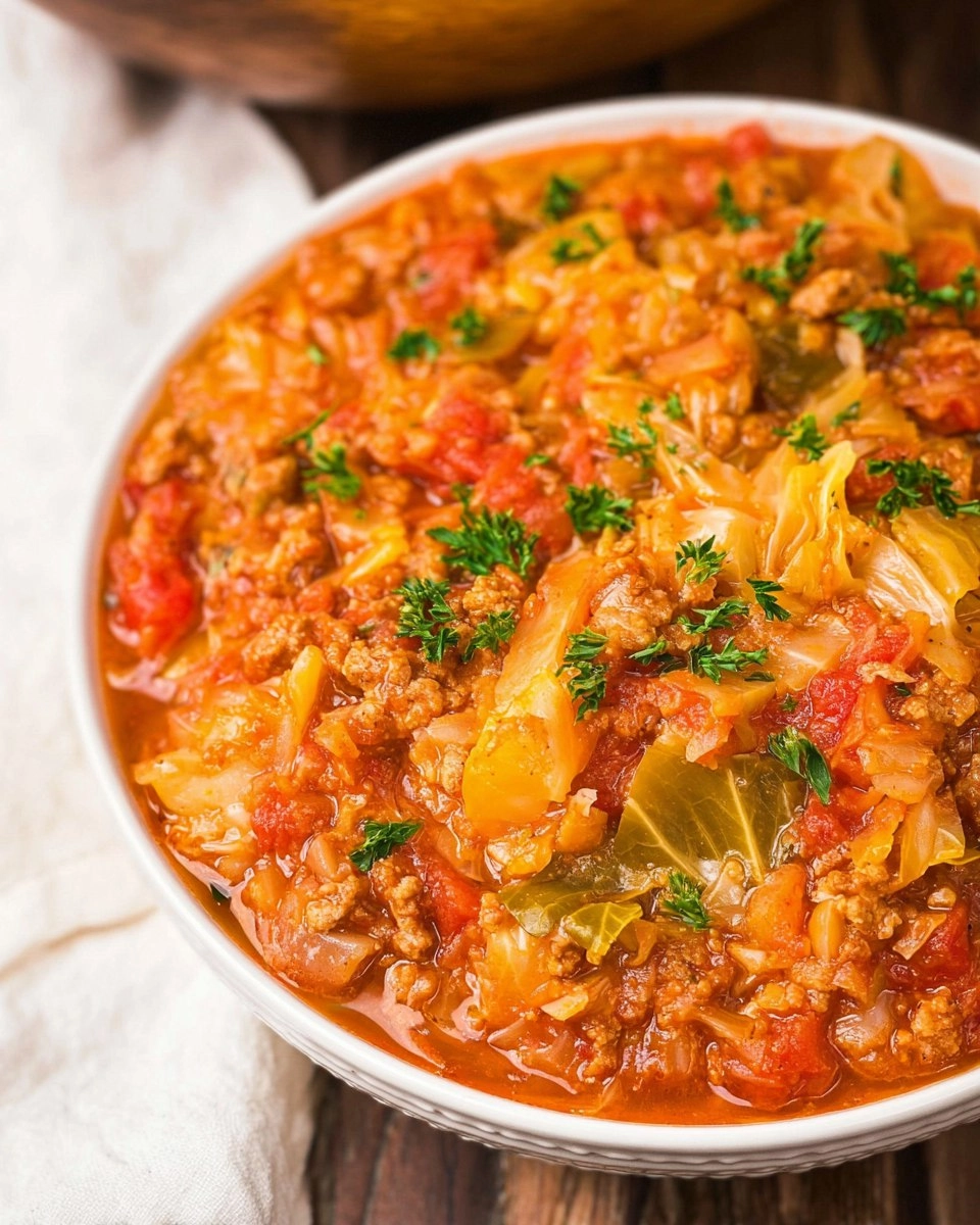 Crockpot Cabbage Roll Soup