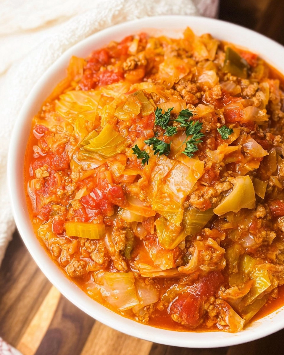 Crockpot Cabbage Roll Soup