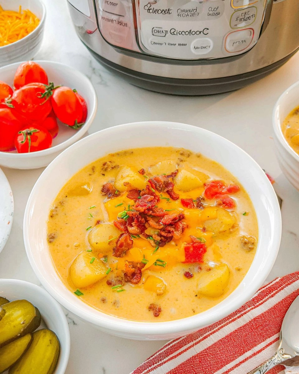 Crockpot Cheeseburger Soup 100 Crockpot Cheeseburger Soup