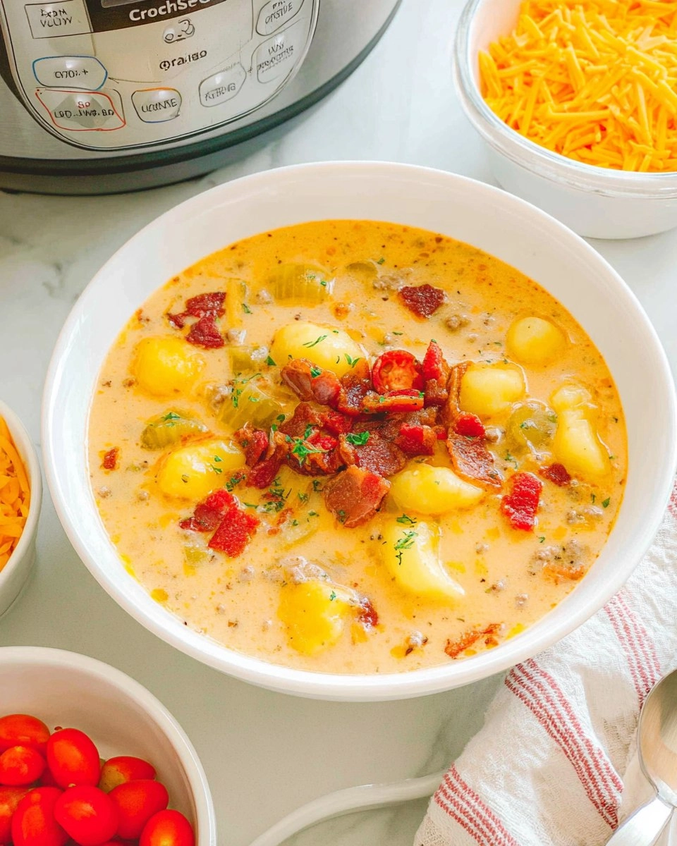 Crockpot Cheeseburger Soup 102 Crockpot Cheeseburger Soup