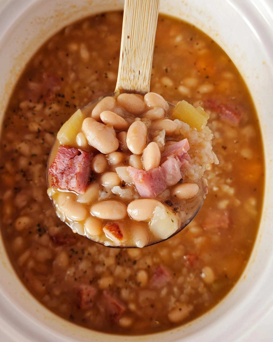 Crockpot Ham Bean Soup