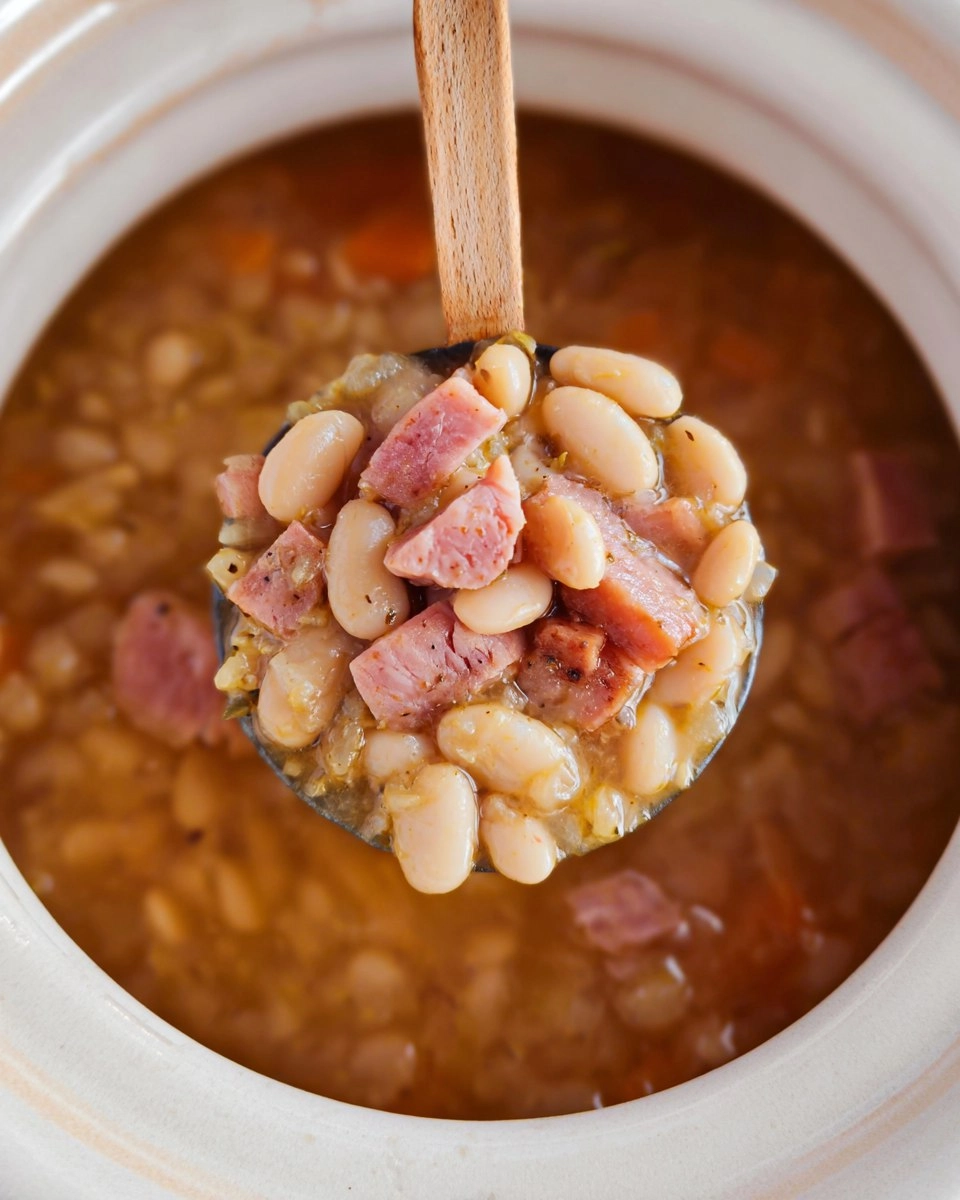 Crockpot Ham Bean Soup