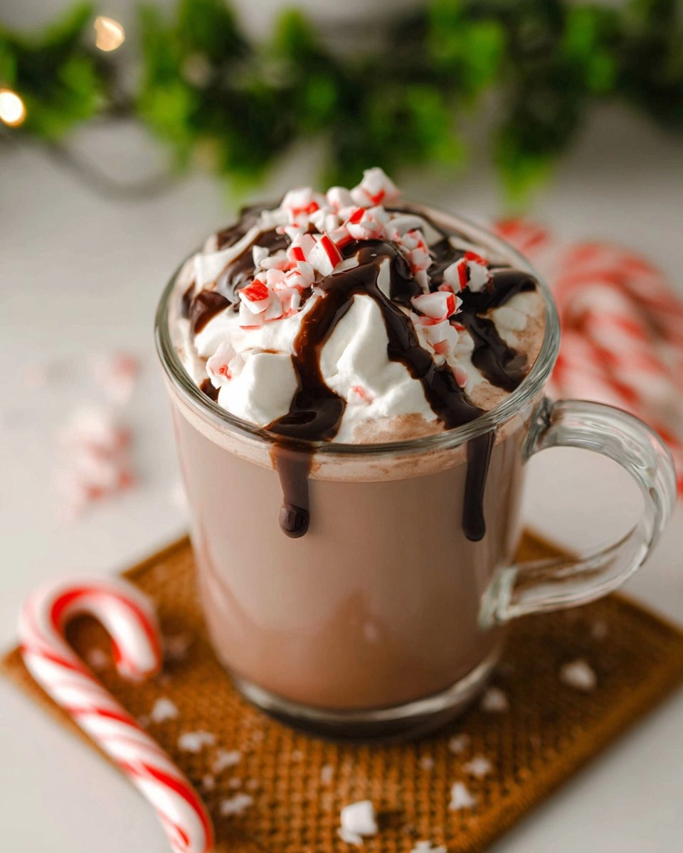 Crockpot Peppermint Hot Chocolate