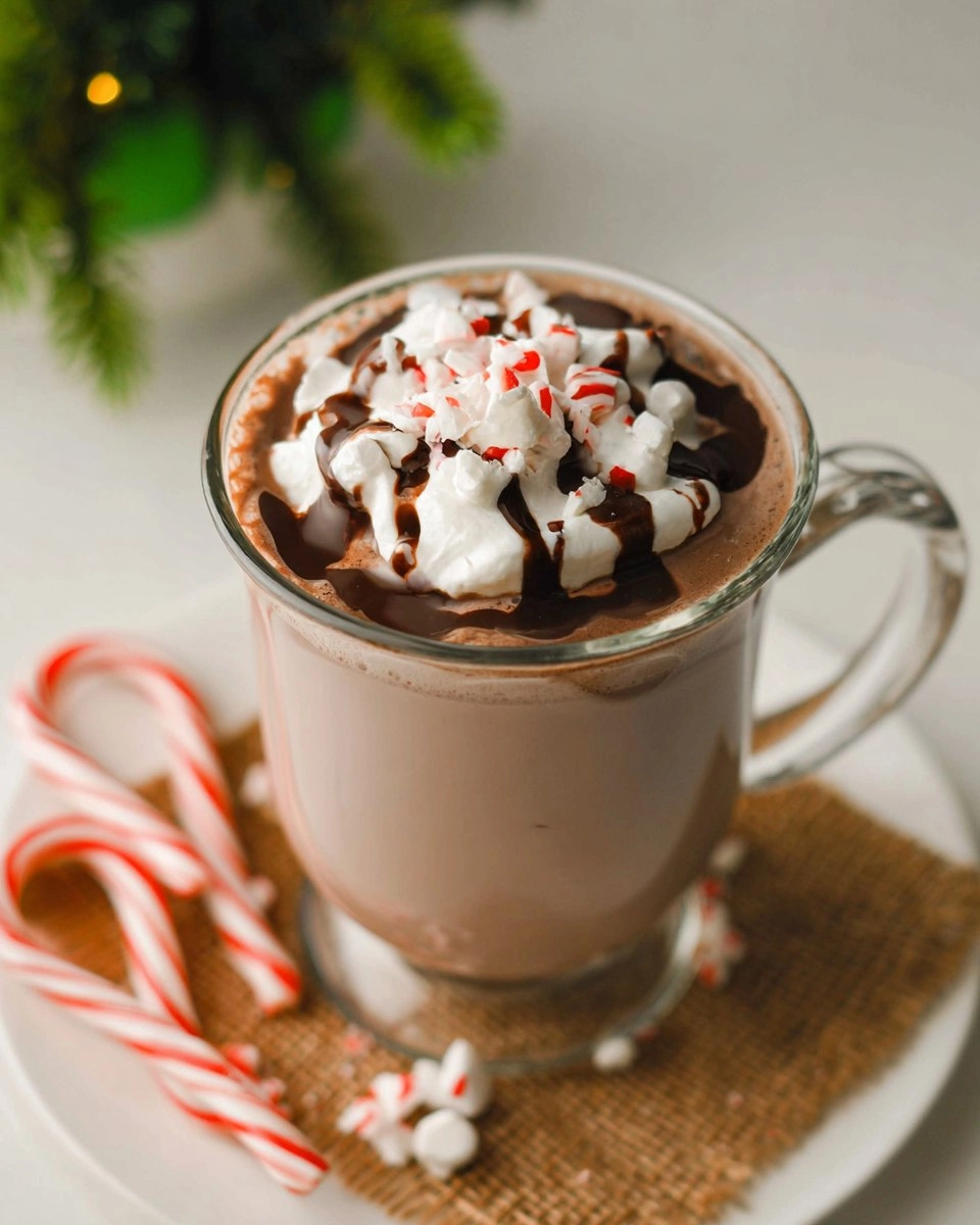 Crockpot Peppermint Hot Chocolate