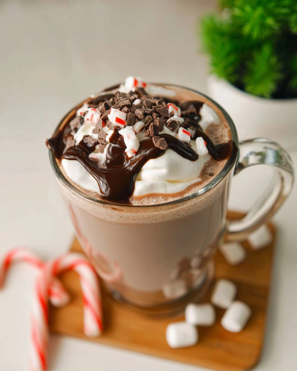 Crockpot Peppermint Hot Chocolate