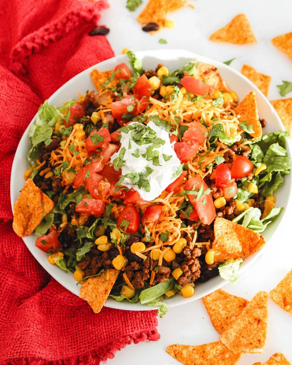 Dorito Beef Taco Salad Bowl