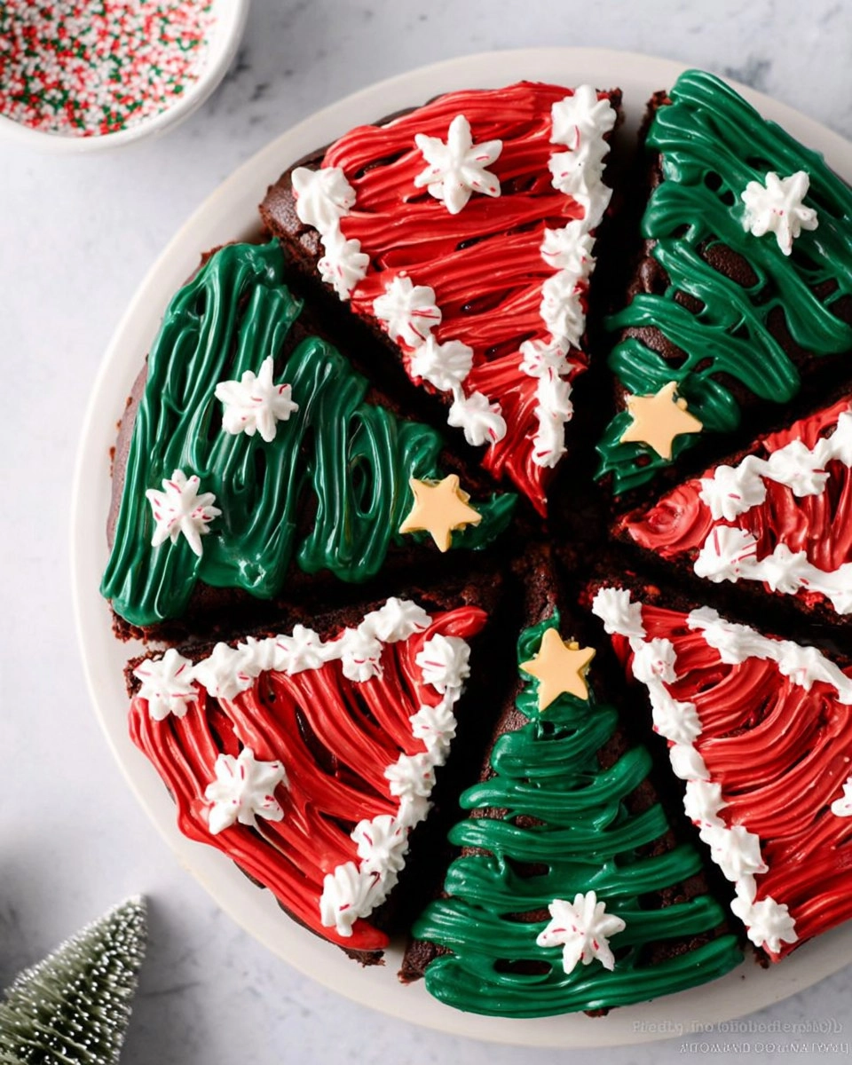 Frosted Christmas Brownies 80 Frosted Christmas Brownies