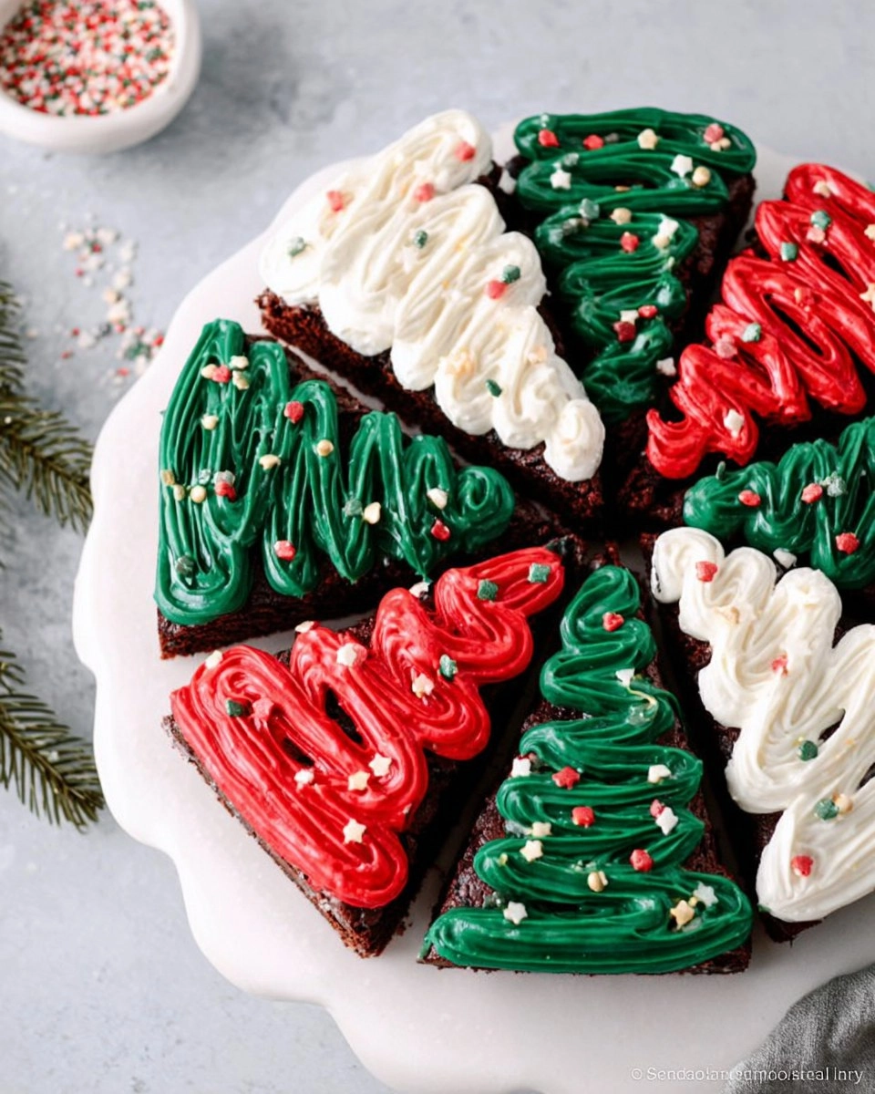 Frosted Christmas Brownies 81 Frosted Christmas Brownies