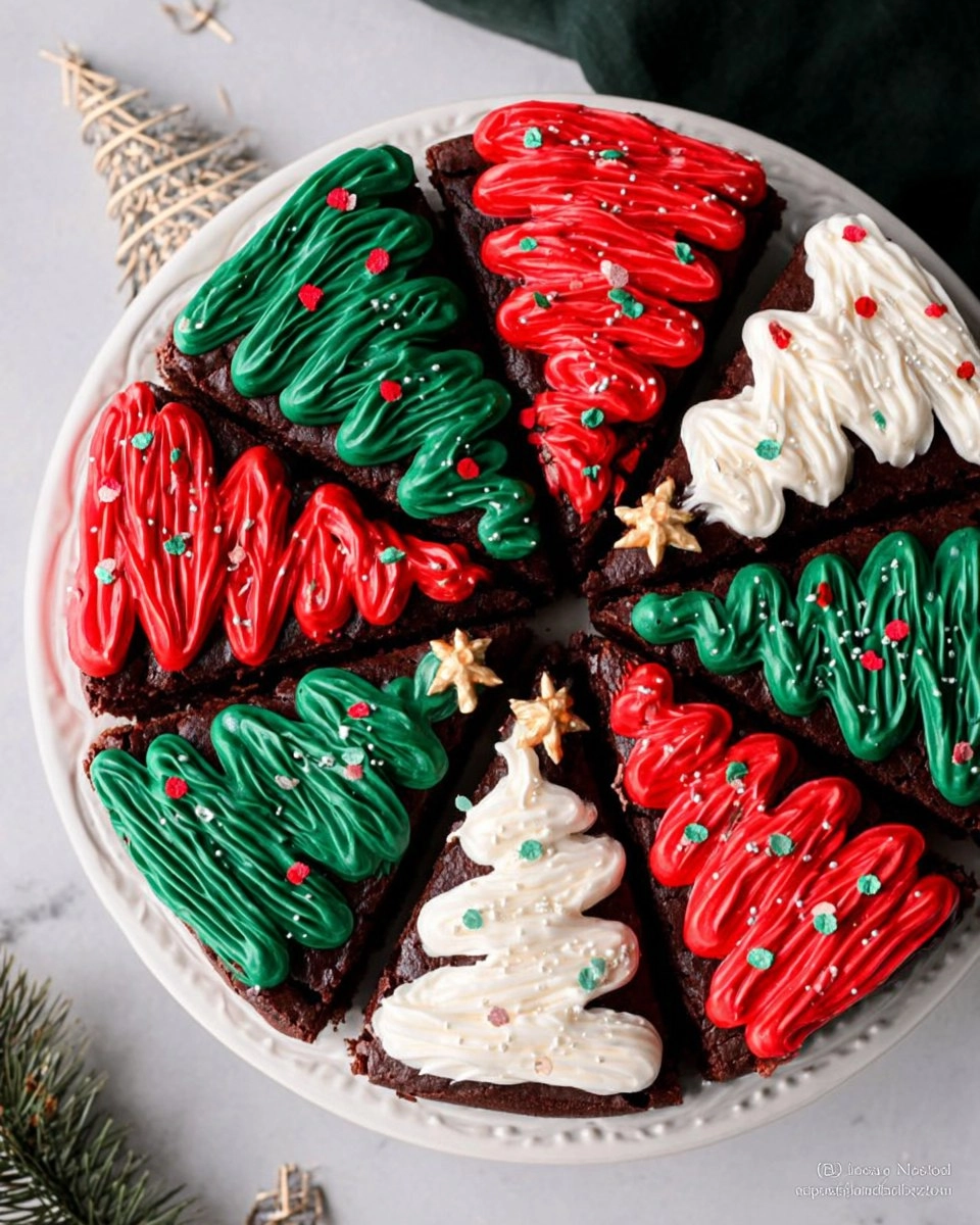 Frosted Christmas Brownies 82 Frosted Christmas Brownies