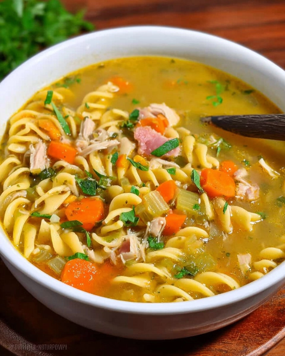 Leftover Turkey Noodle Soup