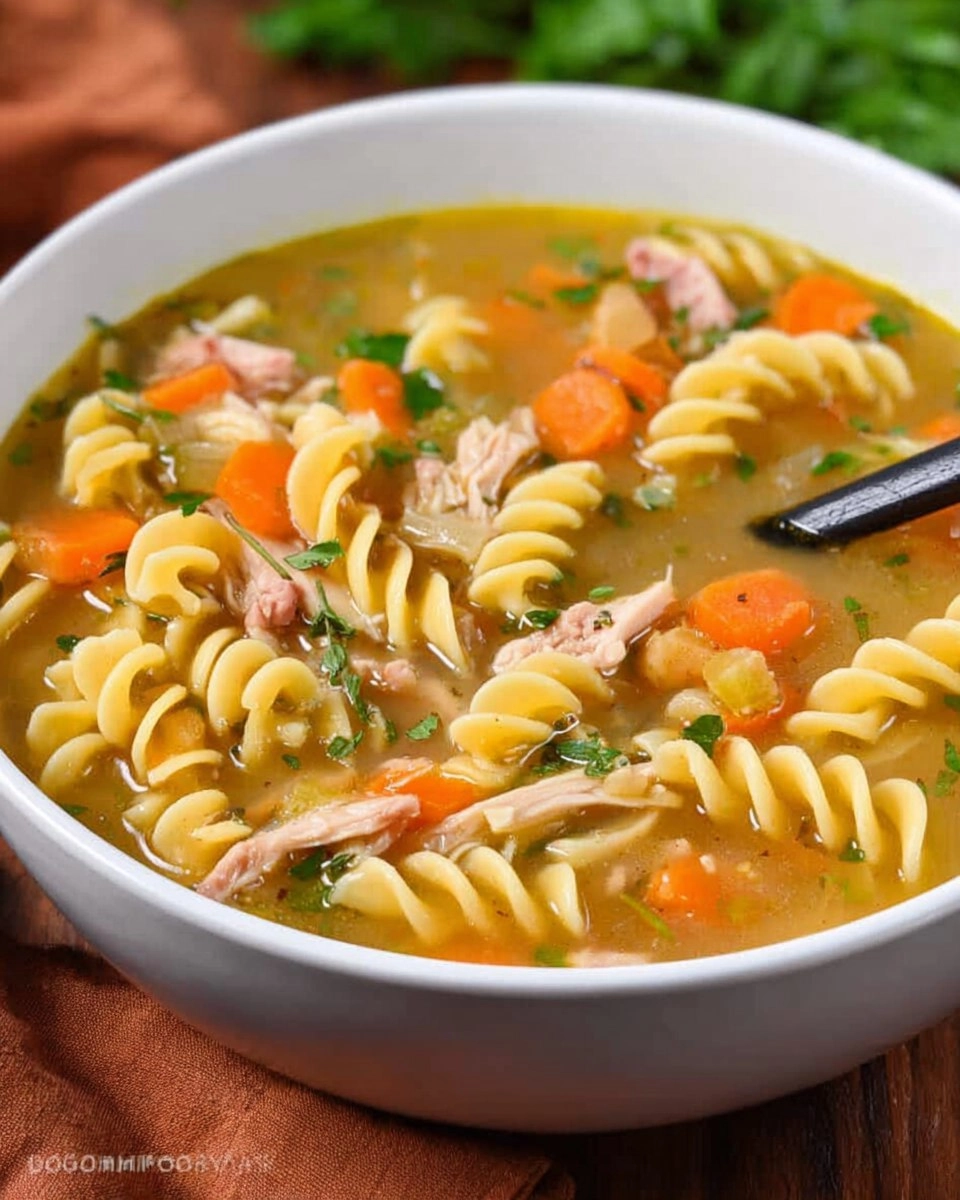 Leftover Turkey Noodle Soup