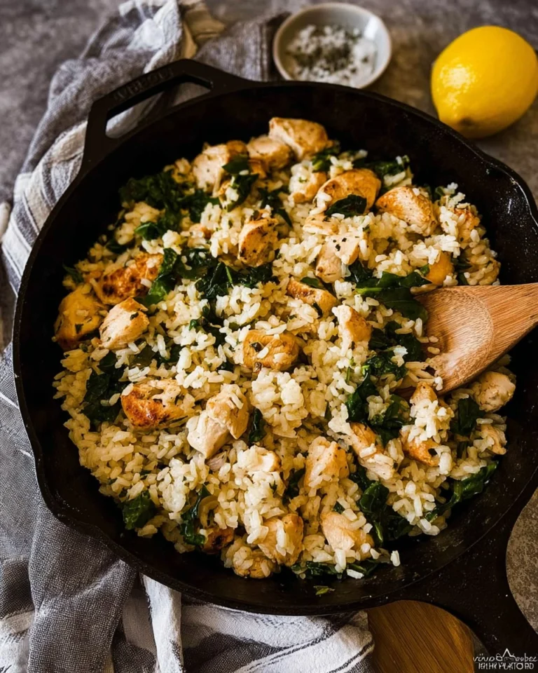 Lemon-Chicken-Rice-Skillet-Recipe