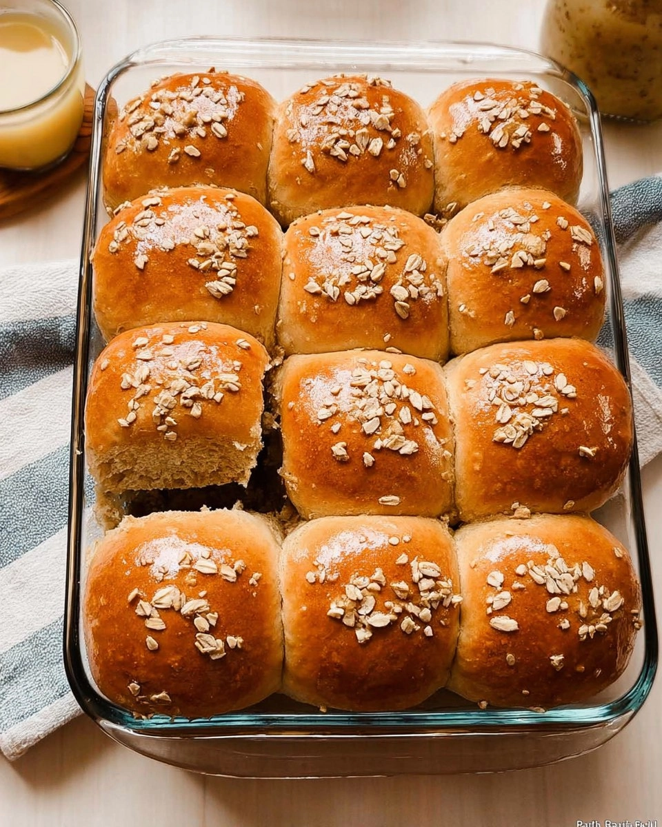 Oatmeal Molasses Dinner Rolls