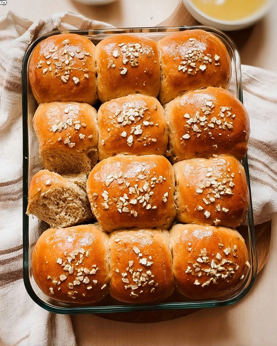 Oatmeal Molasses Dinner Rolls
