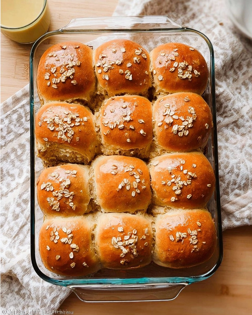 Oatmeal Molasses Dinner Rolls