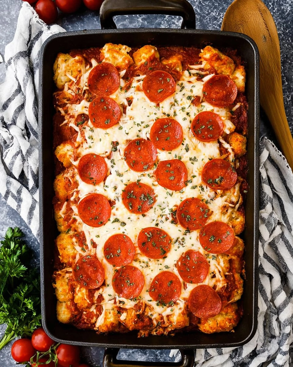 Pizza Biscuit Casserole (Easy Pepperoni Version)