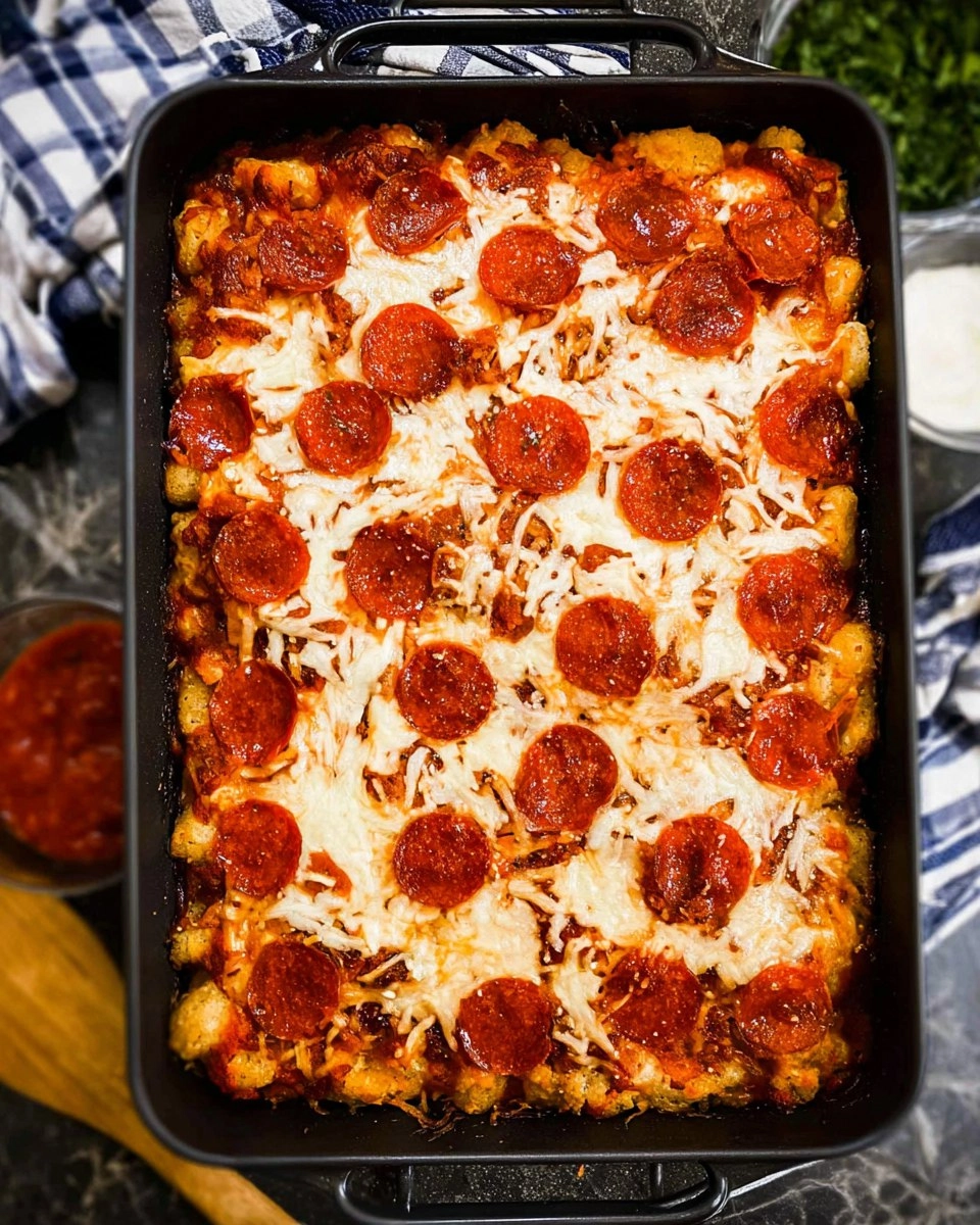 Pizza Biscuit Casserole (Easy Pepperoni Version)