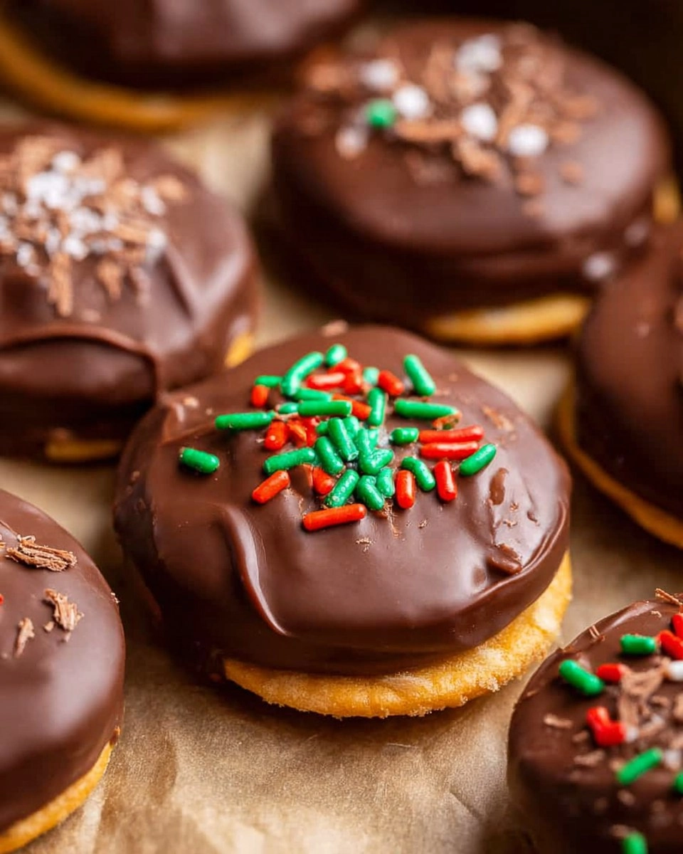 Reese Cup Ritz Cracker Cookies