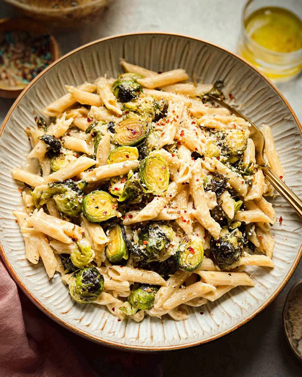 Roasted Brussels Sprouts Pasta
