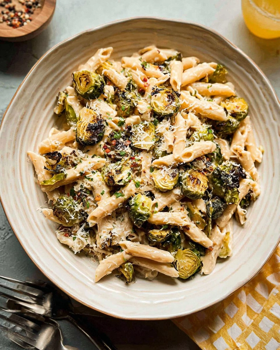 Roasted Brussels Sprouts Pasta