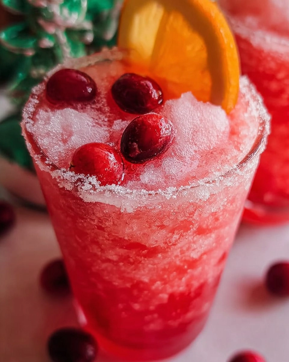 Sparkling Christmas Slush Drink
