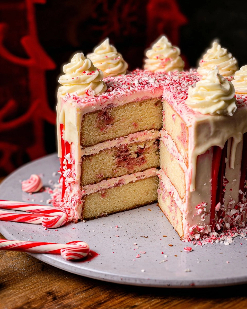 White Chocolate Peppermint Cake
