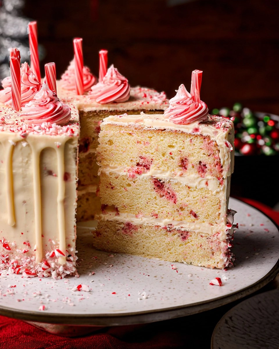 White Chocolate Peppermint Cake
