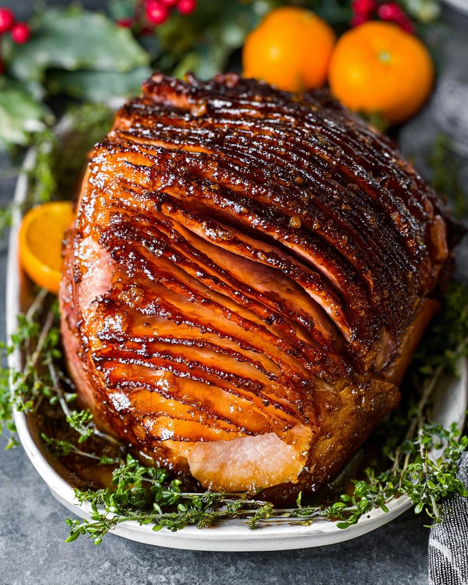 Baked Ham with Brown Sugar Glaze