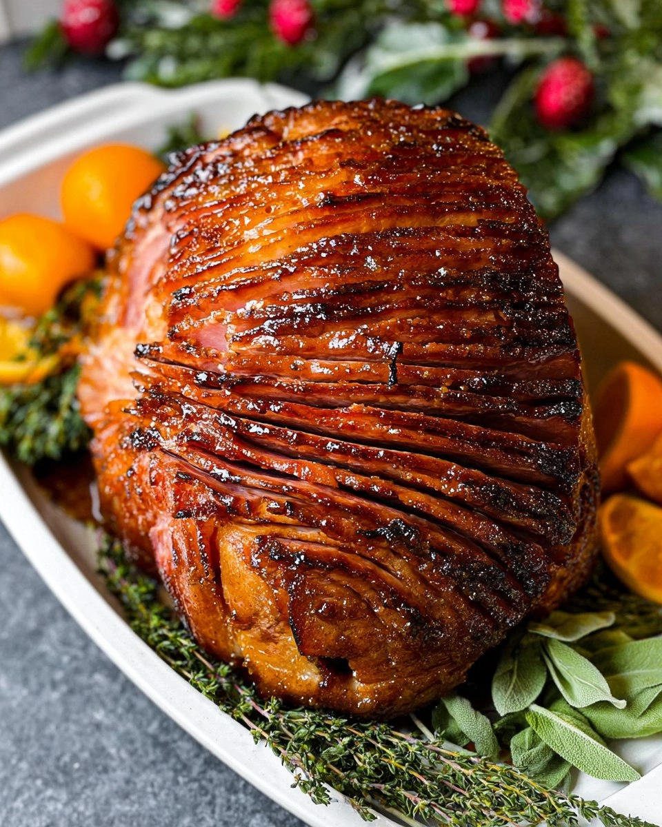 Baked Ham with Brown Sugar Glaze