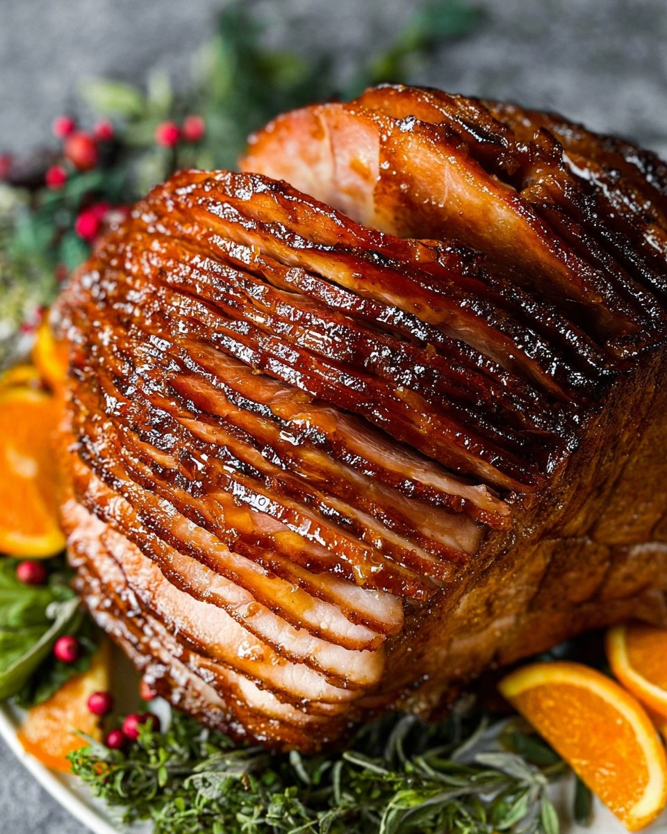 Baked Ham with Brown Sugar Glaze