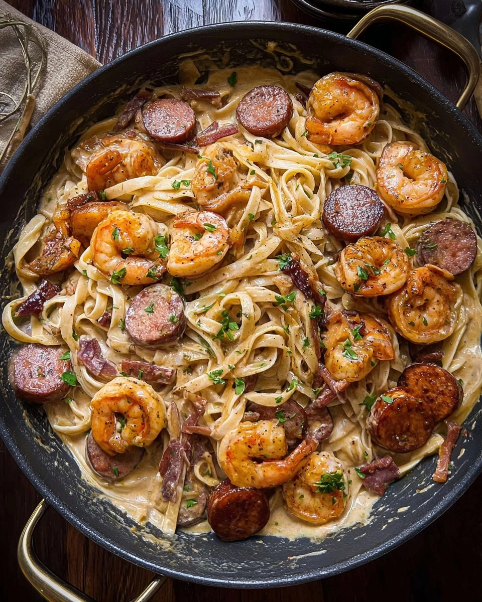 Cajun Shrimp and Sausage Pasta