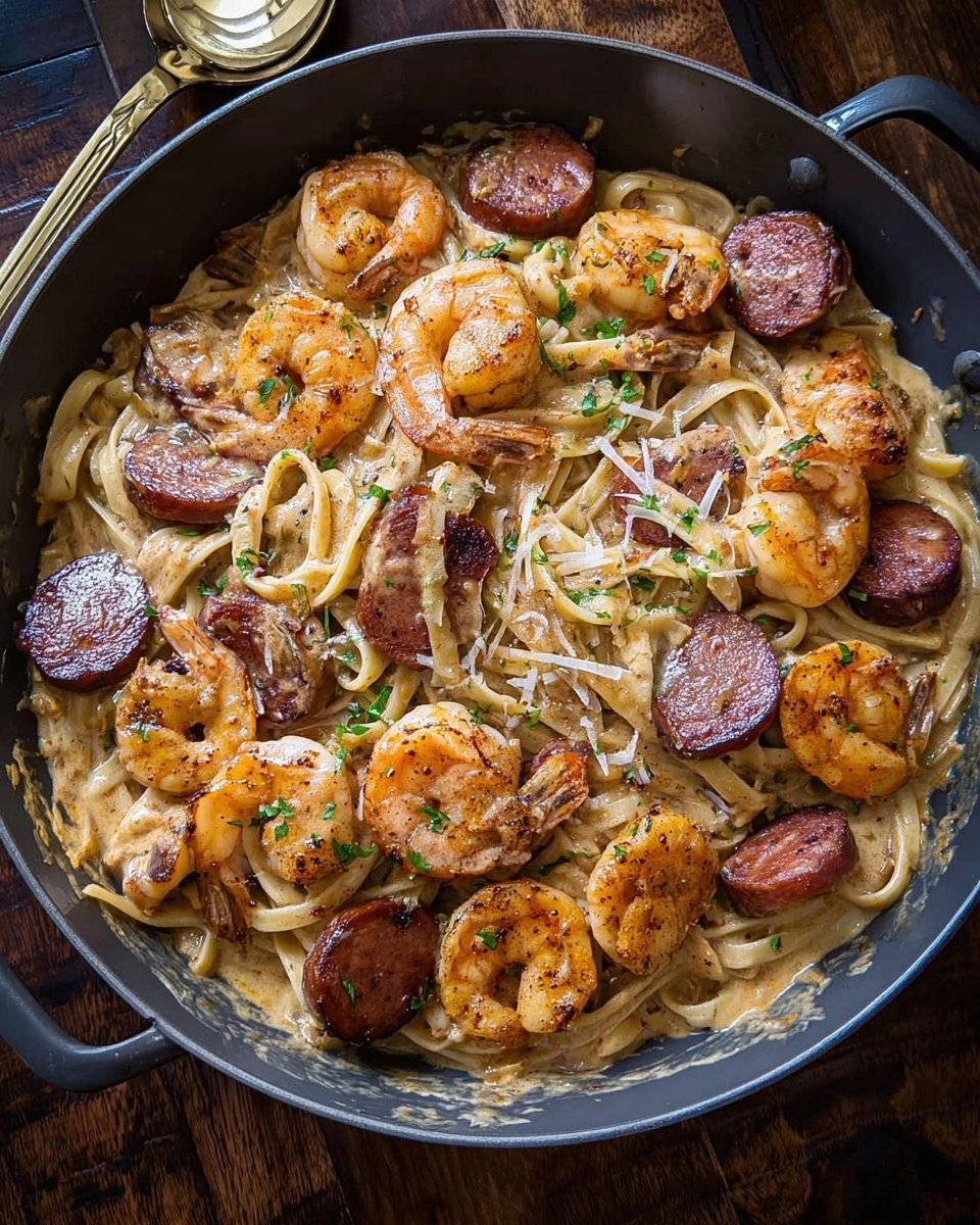 Cajun Shrimp and Sausage Pasta