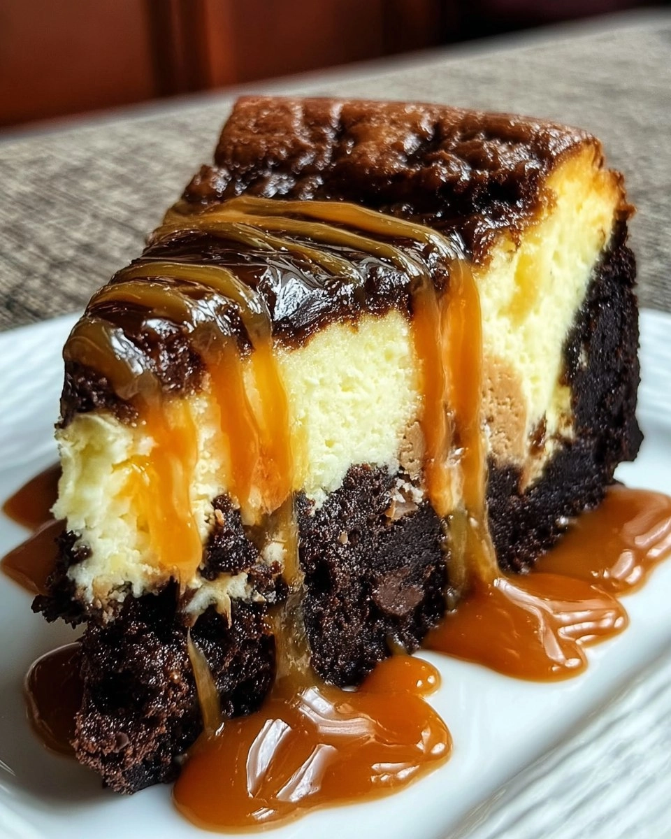Caramel Brownie Cheesecake Bliss