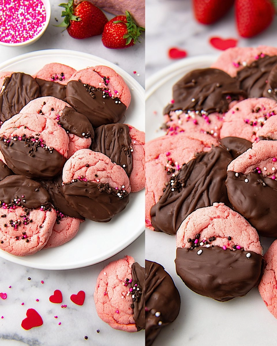 Chocolate Covered Strawberry Cookies Perfect For Your Sweetheart