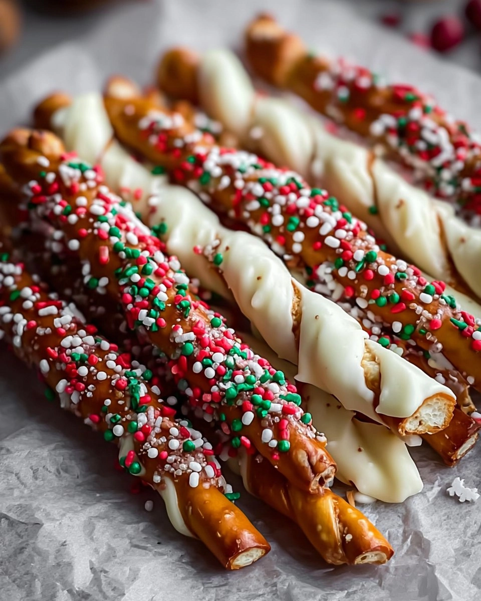 Christmas Pretzel Rods