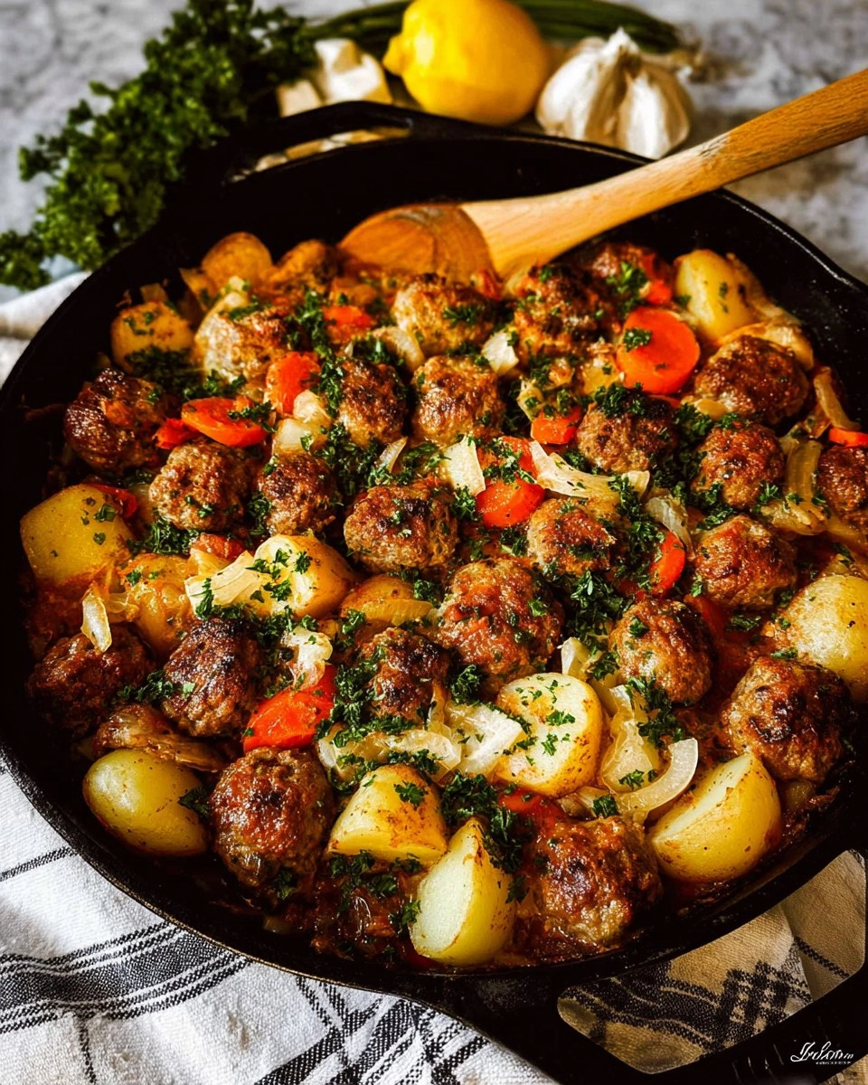 Classic Meatball Casserole (1950s-Style Family Dinner)