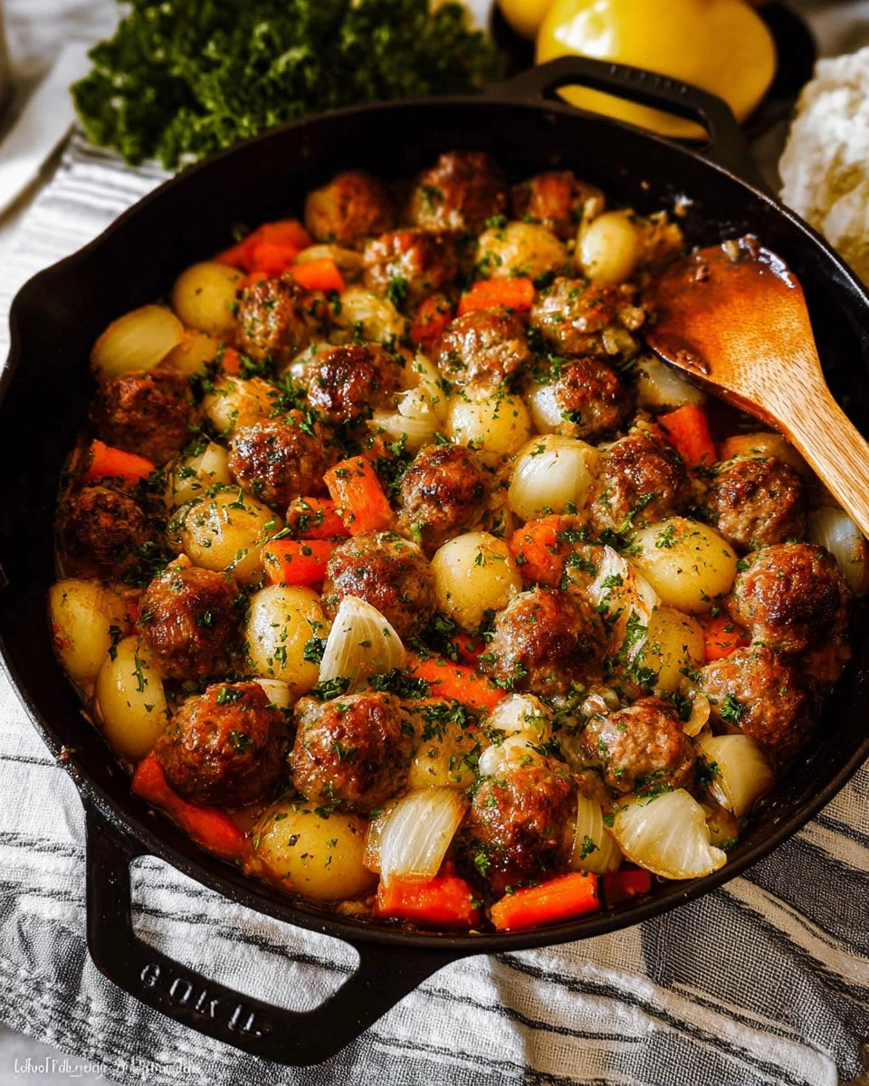 Classic Meatball Casserole (1950s-Style Family Dinner)