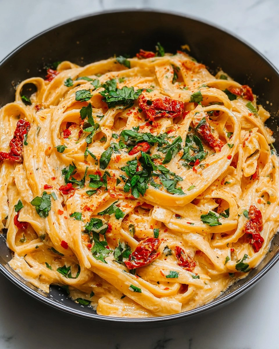 Creamy Vegan Sun-Dried Tomato Pasta