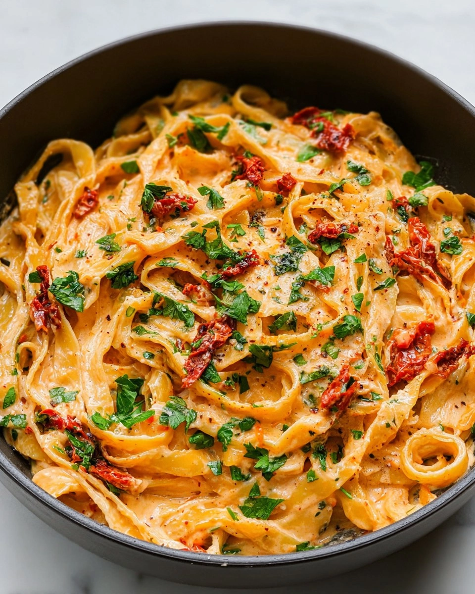 Creamy Vegan Sun-Dried Tomato Pasta